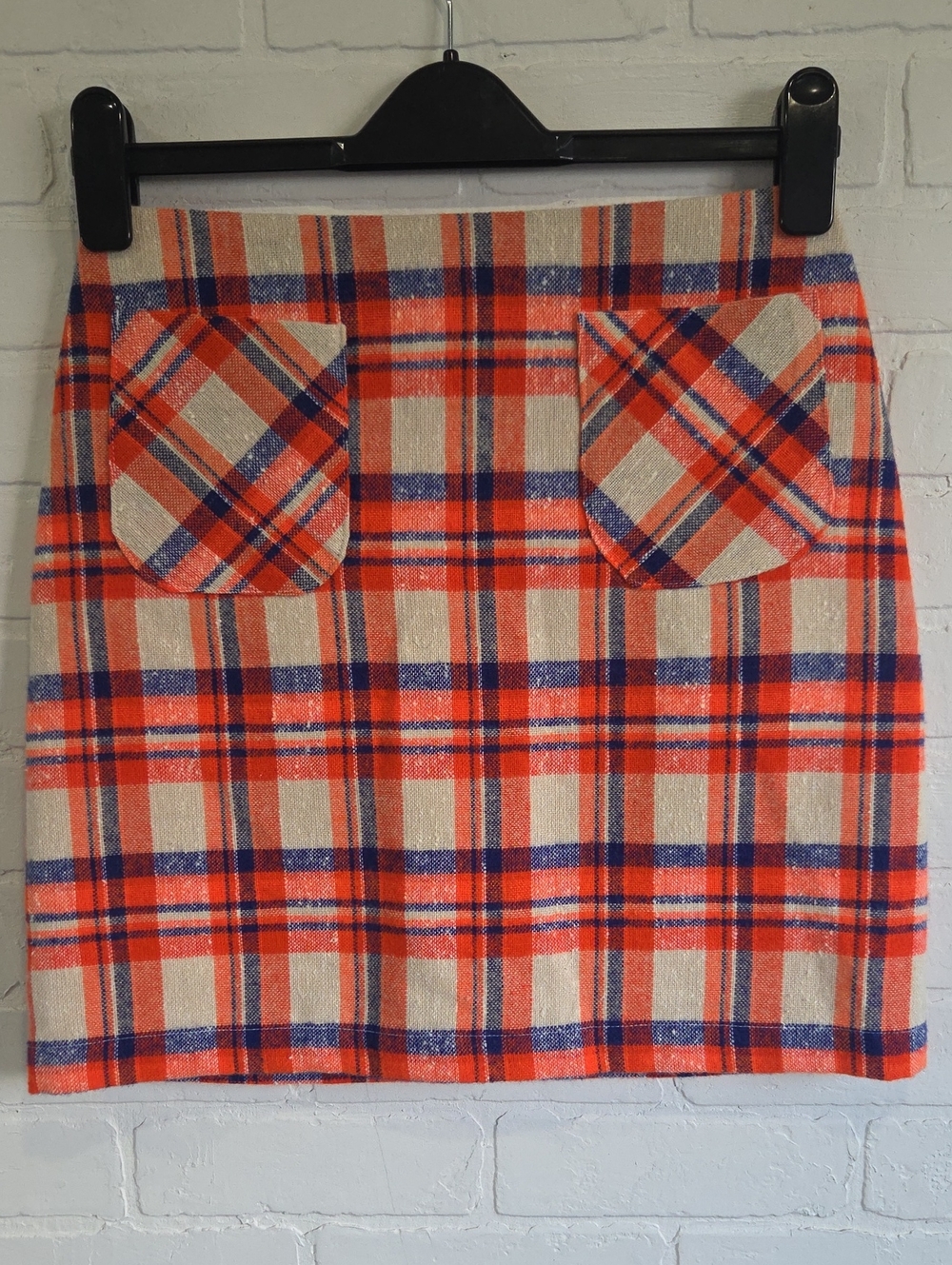 Cinder + Smoke Plaid Mini Skirt